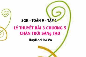 Lý thuyết Toán 9 Bài 3: Góc Ở Tâm và Góc Nội Tiếp (Chân Trời Sáng Tạo)